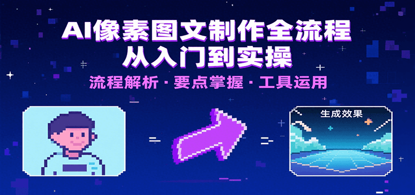 AI像素图文制作全流程:内容要点、文案选择及所用工具,助你快速入局-聚林创库