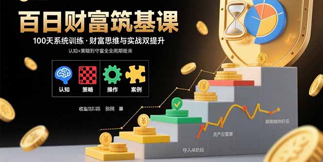 百日财富筑基课：认知+策略+实操+案例拆解  实现从创富到守富全周期能力-聚林创库
