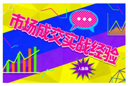 市场成交实战经验，从认知觉醒到实操落地，快速掌握市场开拓与成交核心能力-聚林创库