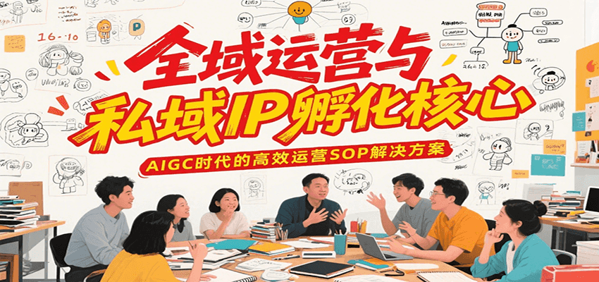 全域运营与私域IP孵化核心,AIGC时代的高效运营SOP解决方案-聚林创库