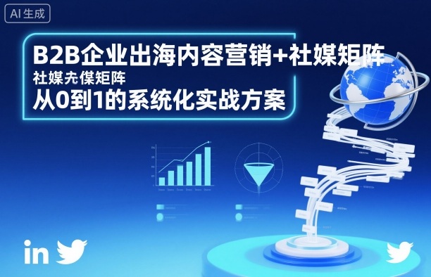 B2B企业出海内容营销+社媒矩阵，从0到1的系统化实战方案-聚林创库