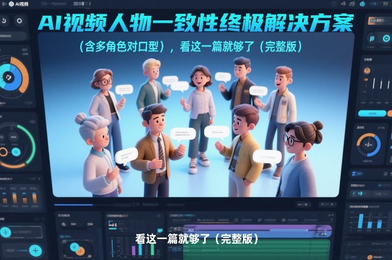 AI视频人物一致性终极解决方案(含多角色对口型),看这一篇就够了(完整版)-聚林创库