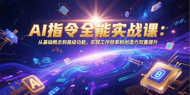 AI指令全能实战课：从基础概念到高级功能，实现工作效率和创造力双重提升-聚林创库