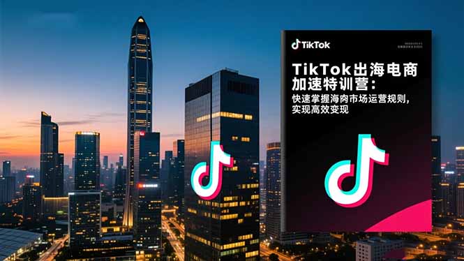 TikTok出海电商加速特训营：快速掌握海外市场运营规则，实现高效变现-聚林创库